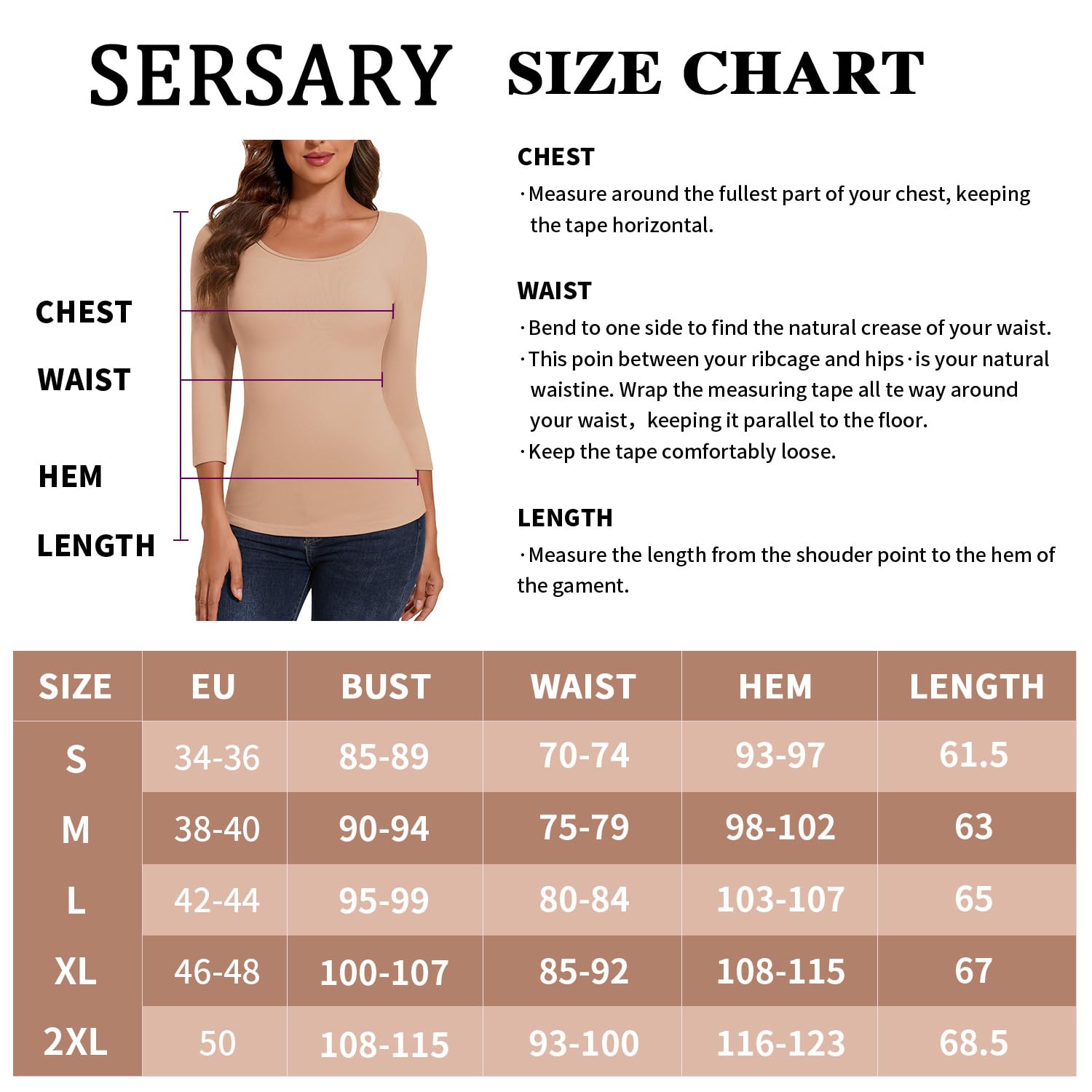 Haut Thermique Femme Thermolactyl Women's T-Shirt Thermiques Manches 3/4 Col Rond Pull Shirt Thermal sous Vetements Chauds d'hiver Maillot De Corps