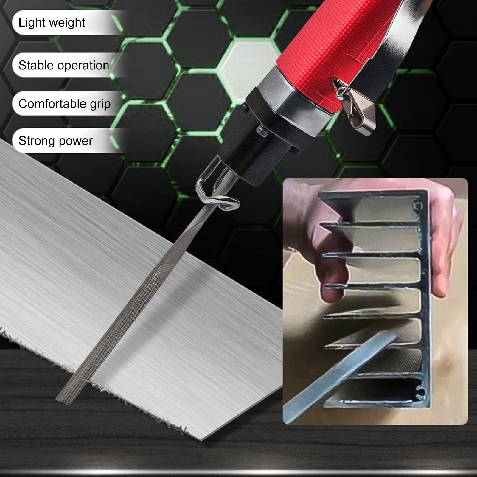 Pneumatic Reciprocating File, Course de 5 Mm