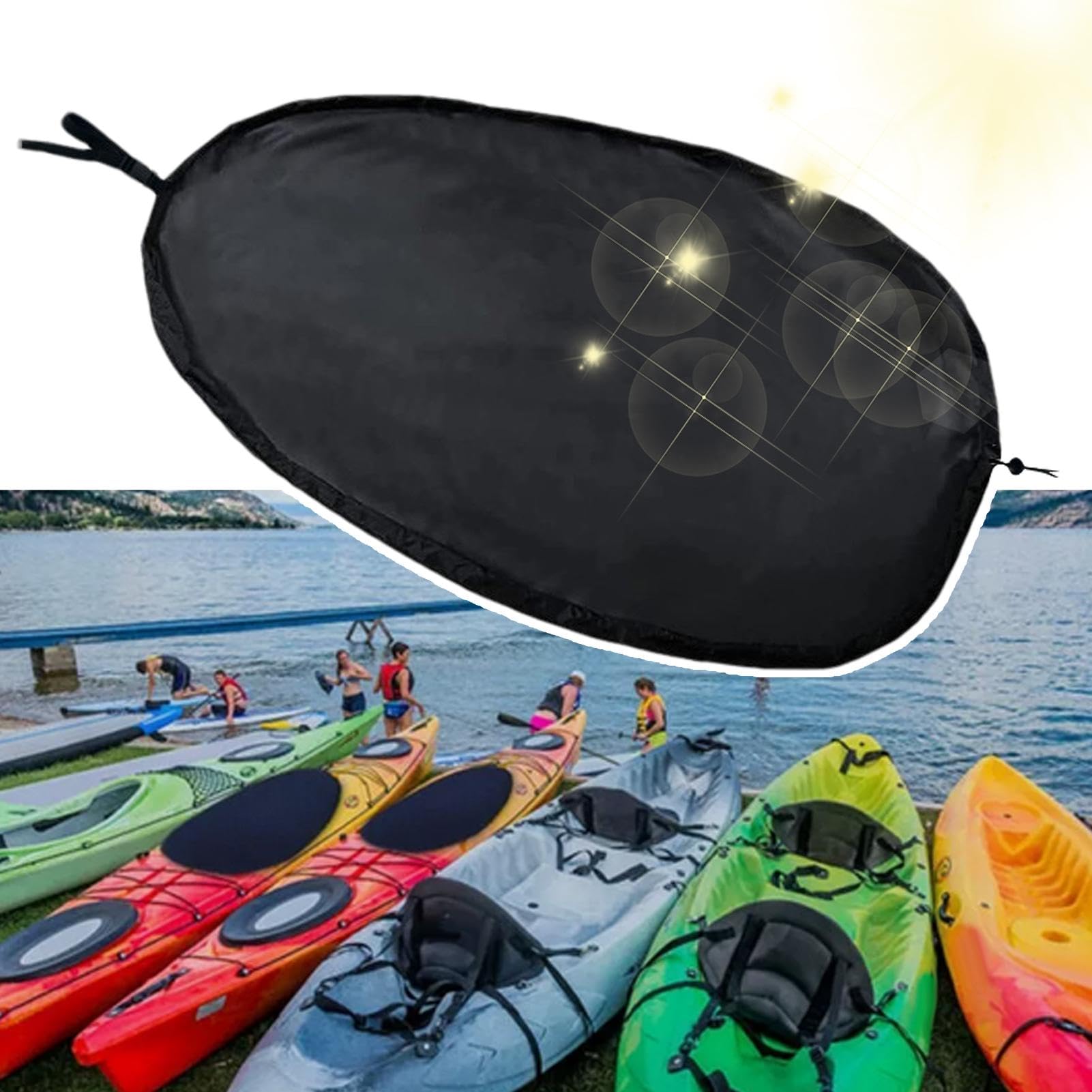 Nrs Cockpit Cover Seals Neoprene Kayak Cockpit Cover - 4mm Stretch Skirt To  Keep Water & Debris Out Neoprene Spray Skirt Cover