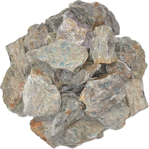 1 libra de cristales de apatita en piedras ásperas de ojo de gato de la India, rocas crudas perfectas para pulir, pulir lapidario, reiki, curación