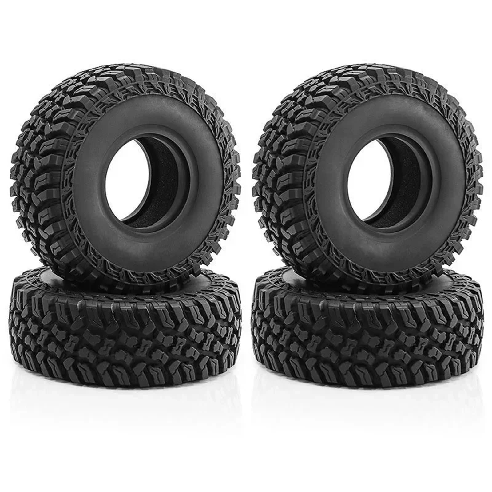para Axial para SCX10 II III para Capra para TRX4 D90 para Redcat para MST 1/10 4 Uds 118mm 1,9 "Rueda Neumático Goma Suave Reemplazo Coche Trepador Control Remoto RC Rueda Neumáticos