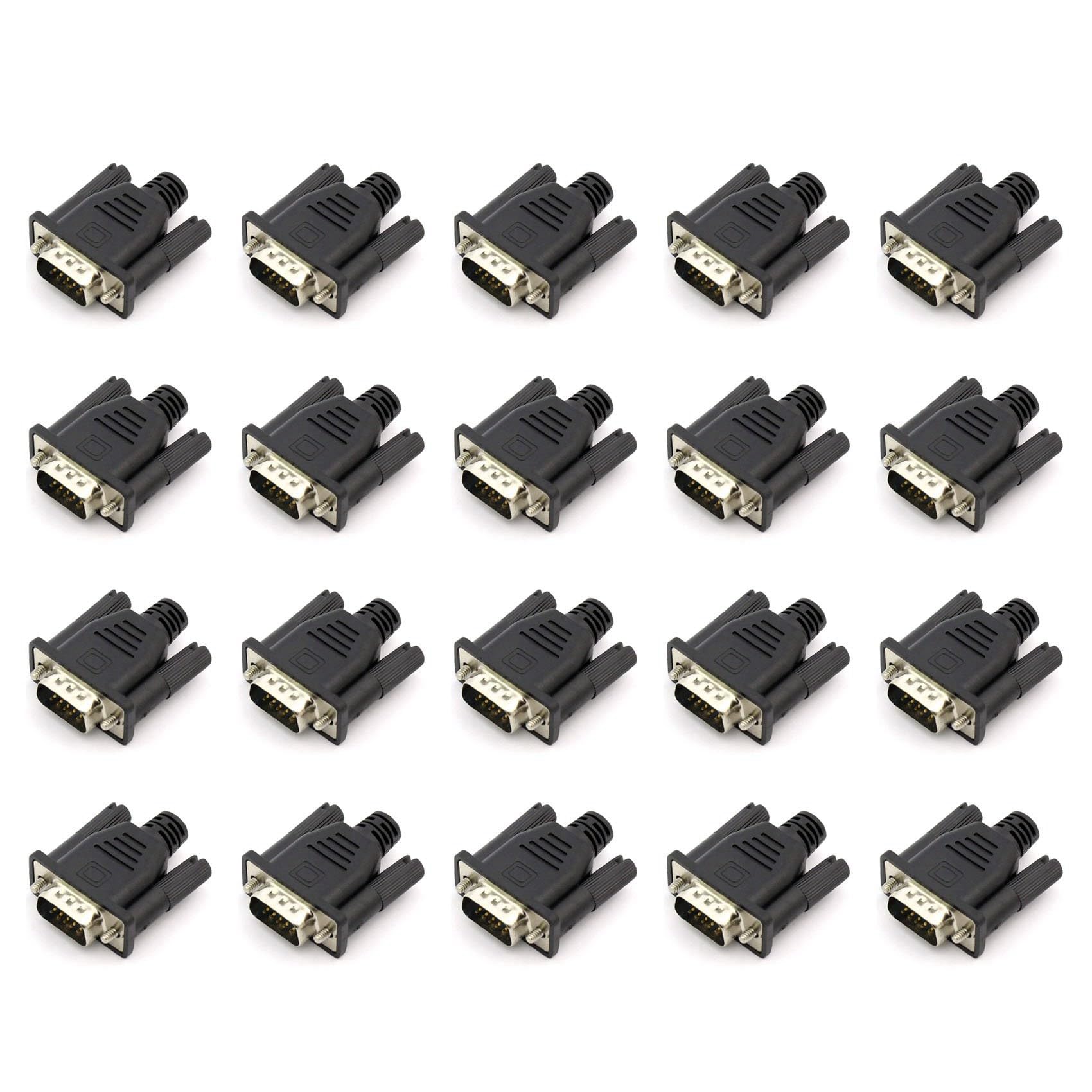 20X Vga Virtuel Adaptateur D'Affichage Mâle Prise Factice Edid sans Tête Émulateur Fantôme Plaque de Verrouillage