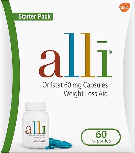 alli Weight Loss Aid Diet Pills 60mg Starter Pack 60 Count