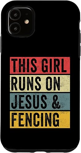 Miniatura 7 de Funda divertida para iPhone 13 con diseño de perros de Jesús y esgrima, entrenador de esgrima, para papá