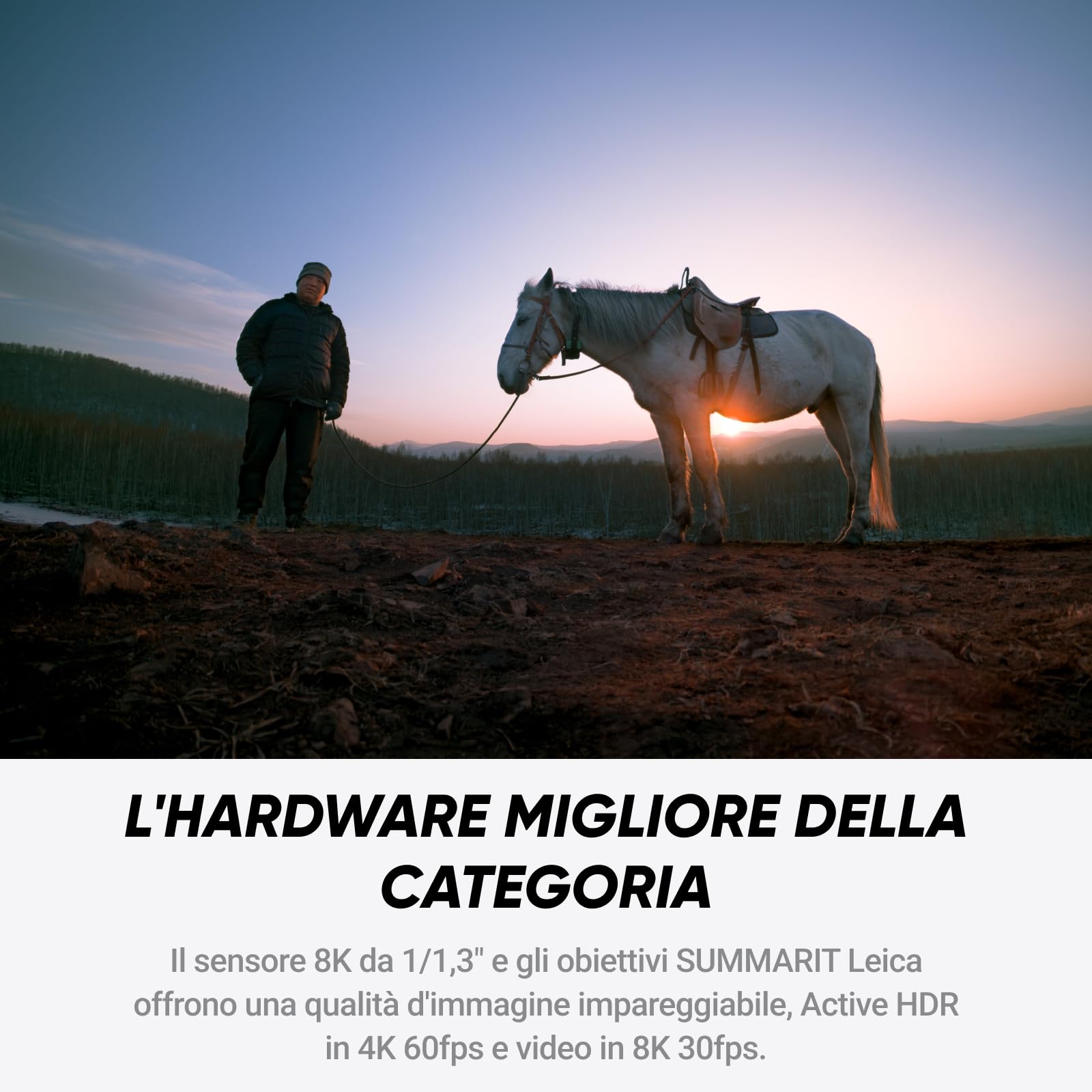 Insta360 Ace Pro 2 in Edizione Limitata Bianco Artico - Pack Xplorer Argento Perla: Videocamera 8K Co-progettata con Leica,Sensore da 1/1,3",Prestazioni imbattibili in condizioni di scarsa luminosità.