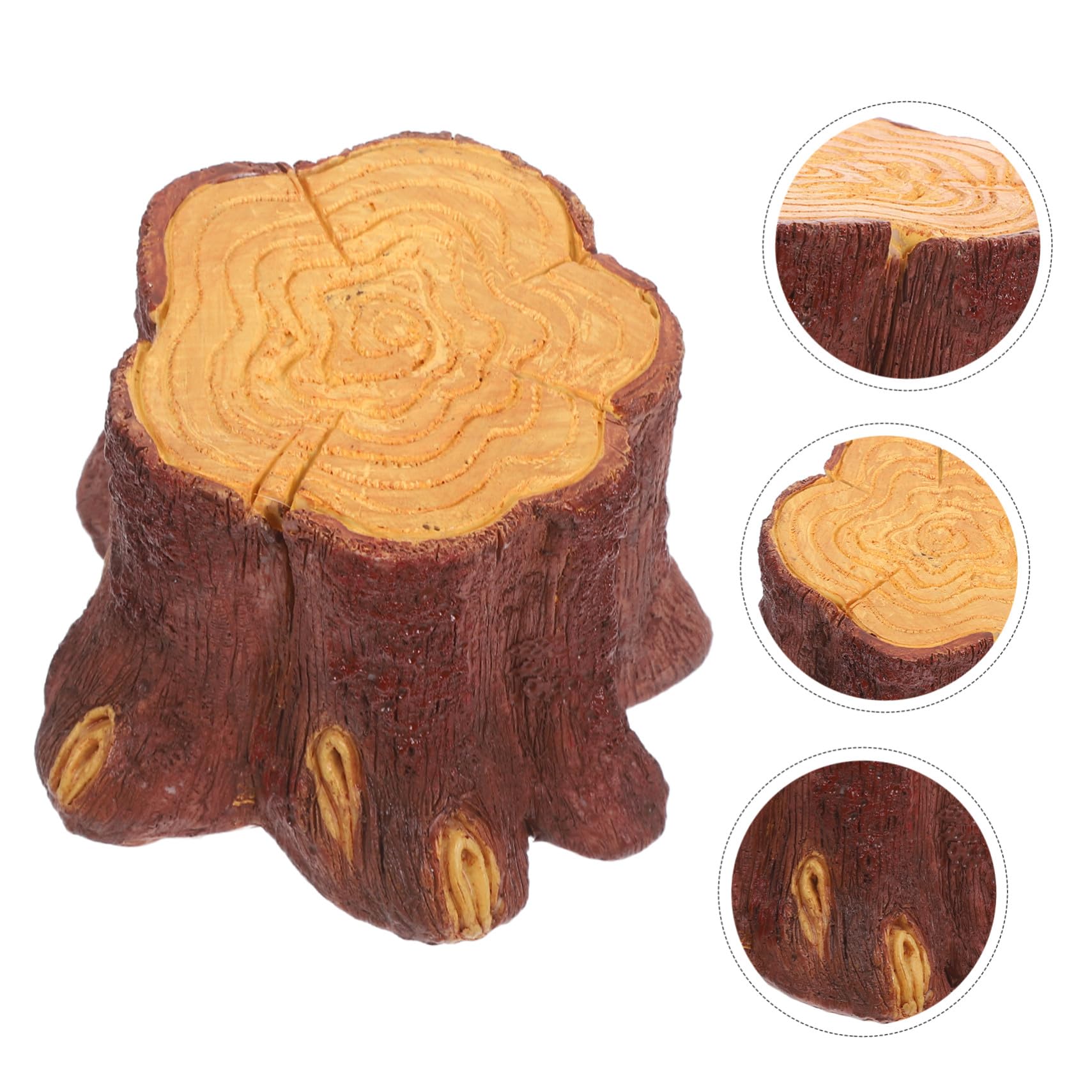 Lampada LED Finta Ceppo Legno con Fiamma Tremolante Luce Notturna USB da Tavolo in Resina Realistica Decorazione Ambientale Naturale e Romantica per Casa e Ufficio Lampada Compatta
