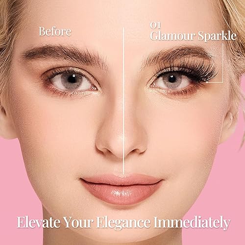 Miniatura 5 de Pestañas postizas Wispy de visón natural, 5 pares, pestañas esponjosas de ojo de gato, pestañas de tira de anime 3D, estilos de mezcla individuales