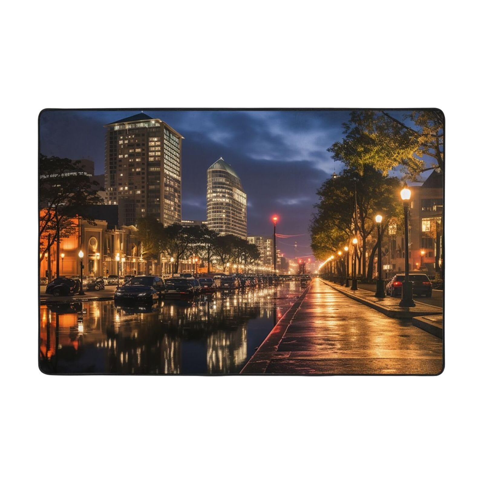 Tapis de chambre doux Portland 183x122 cm idéal pour créer un coin lecture cosy en dortoir