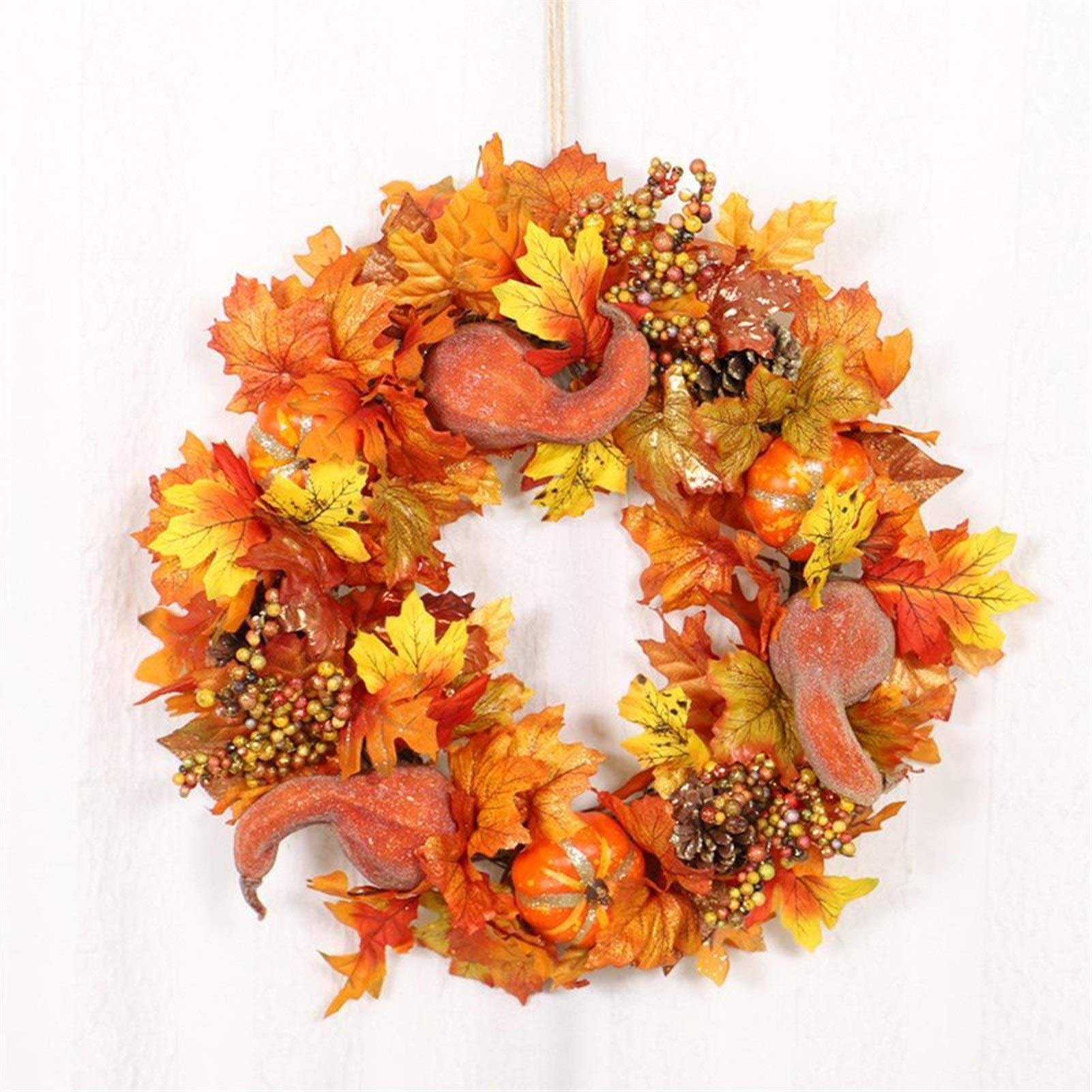 Couronnes Artificielles de 45cm d'Automne : Créez une Ambiance Chaleureuse et Conviviale chez Vous