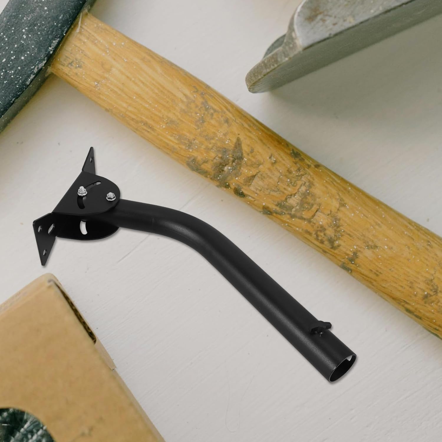 POPETPOP Portable Rv Mount Bracket Kit Weatherproof Pole Adapter for Home Garden Adjustable Screws