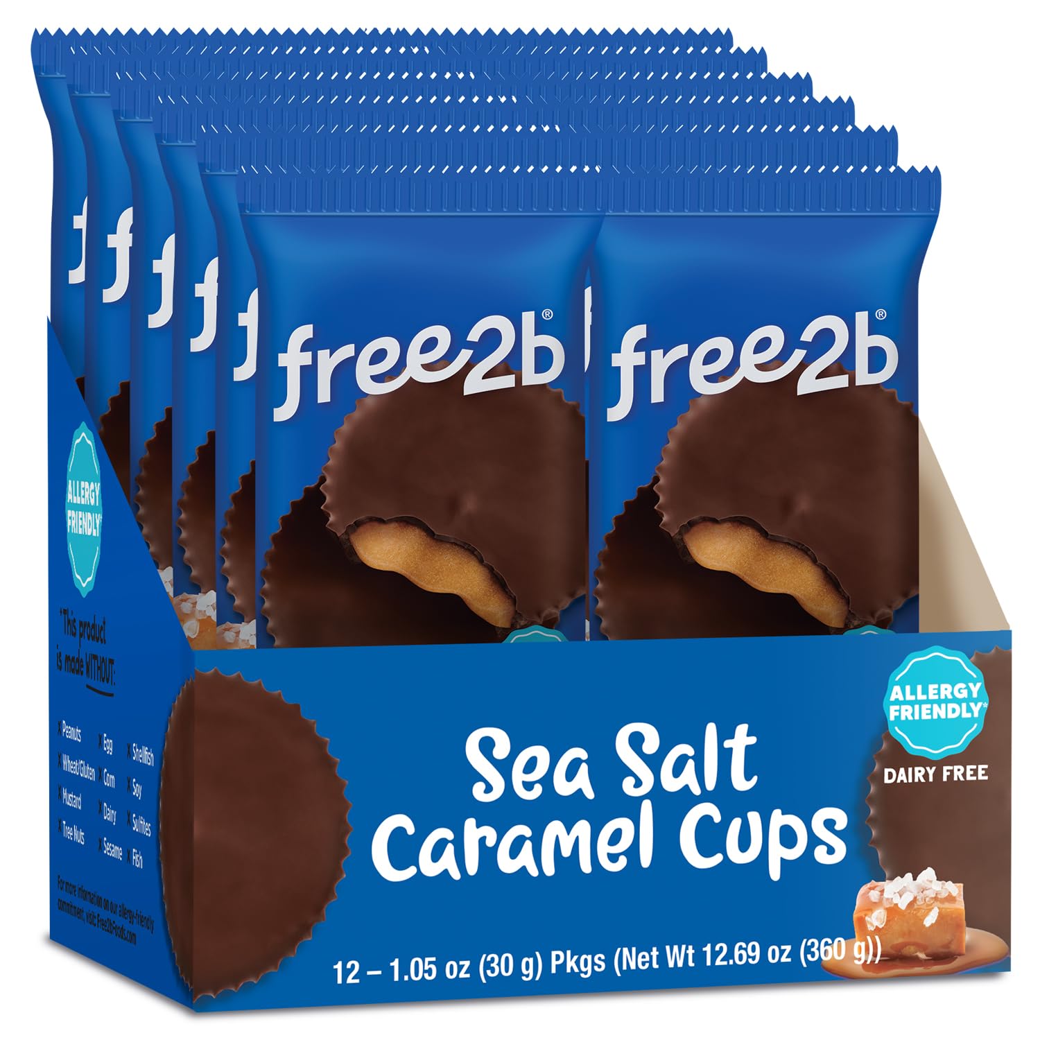 Amazon.com : Free2b Sea Salt Caramel Cups, Safe for School and