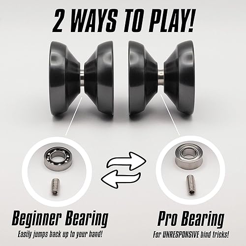 Miniatura 3 de R1 PRO - Yoyo profesional de alta gama - Yo Yo para adultos con cuerda Pro Yoyo incluida - Yoyo de doble respuesta y yoyo no sensible - Yoyo truco -