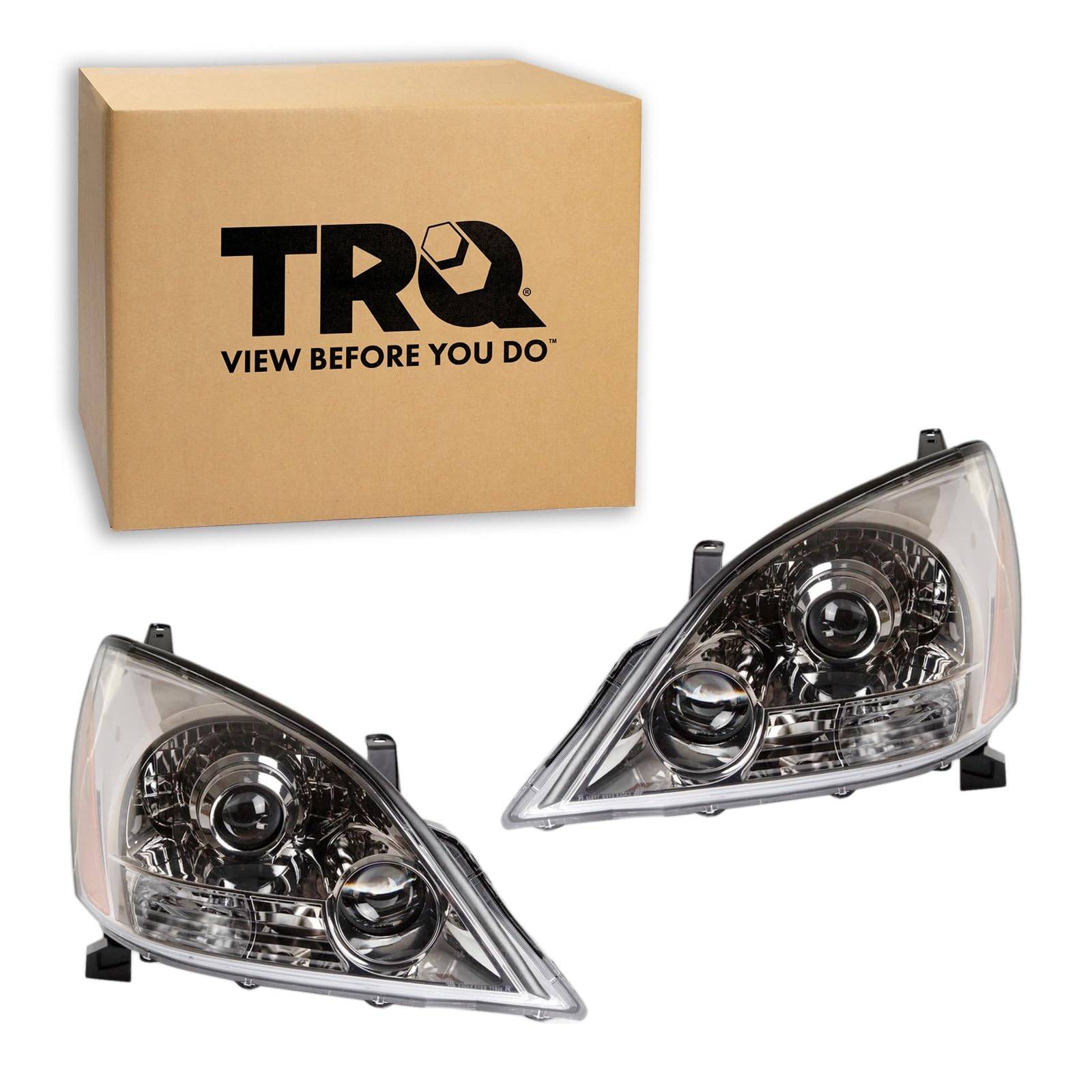 TRQ Headlight Assembly Set Driver & Passenger Side FO2502153 FO2503153 Compatible with 97-07 Ford — view 44
