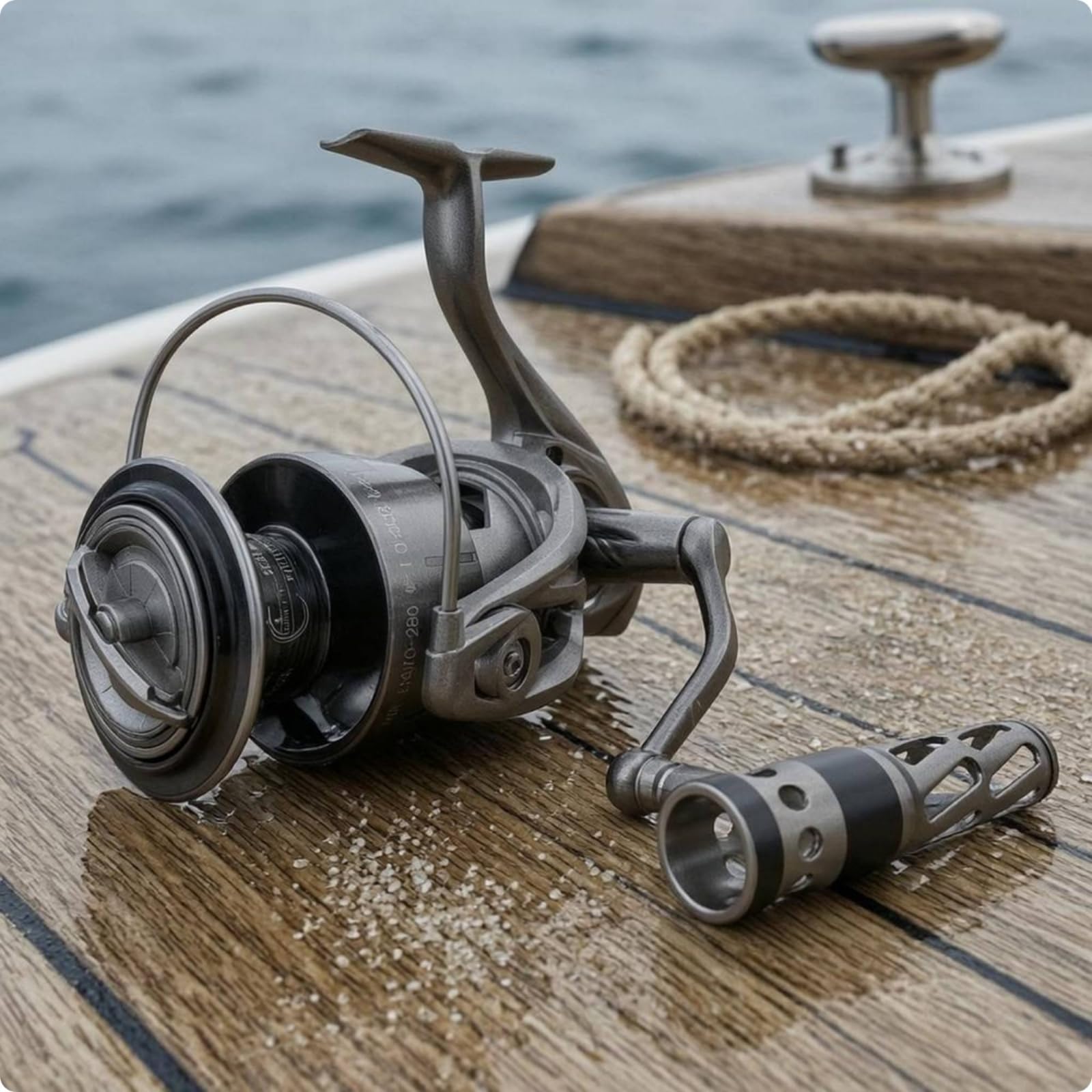 Carrete de Pesca Carrete Rodillo Bobina Carrete Frontal Estructura Sólida de Aleación con Manejo de Tensión de Línea y Recuperación Estable Apto para Pescadores Diestros en Playa