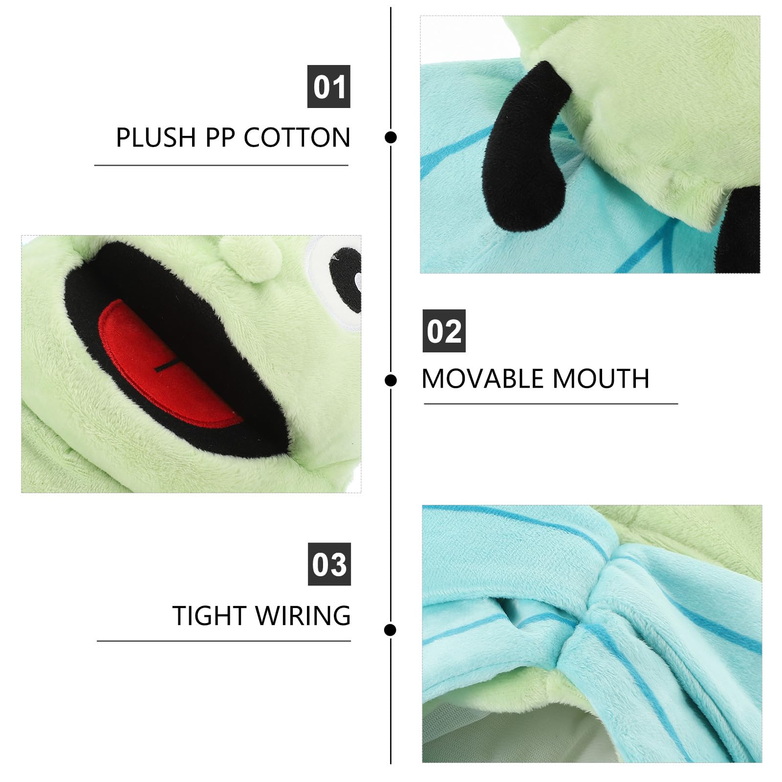 HEMOTON Marioneta de Mano de Peluche de Insecto Adorable para Niños Relleno de Algodón PP y Felpa, Experiencia Inmersiva y Realista para Juegos Creativos