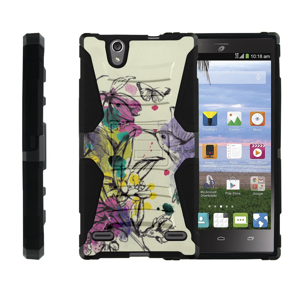 ZTE Lever LTE Case ZTE Z936L, Full Body Rugged Armor Shell Belt