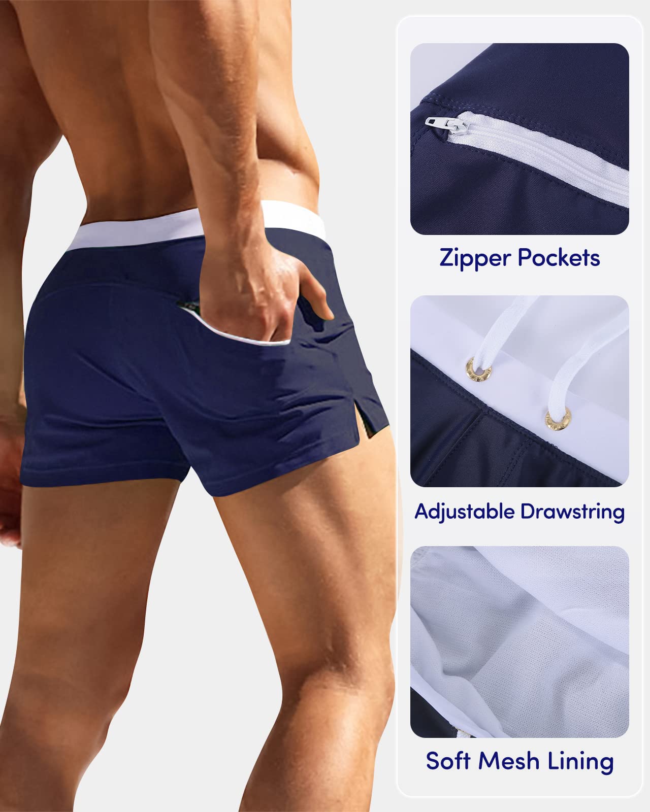 Adorel Costume Bagno Pantaloncini Piscina Calzoncini Uomo