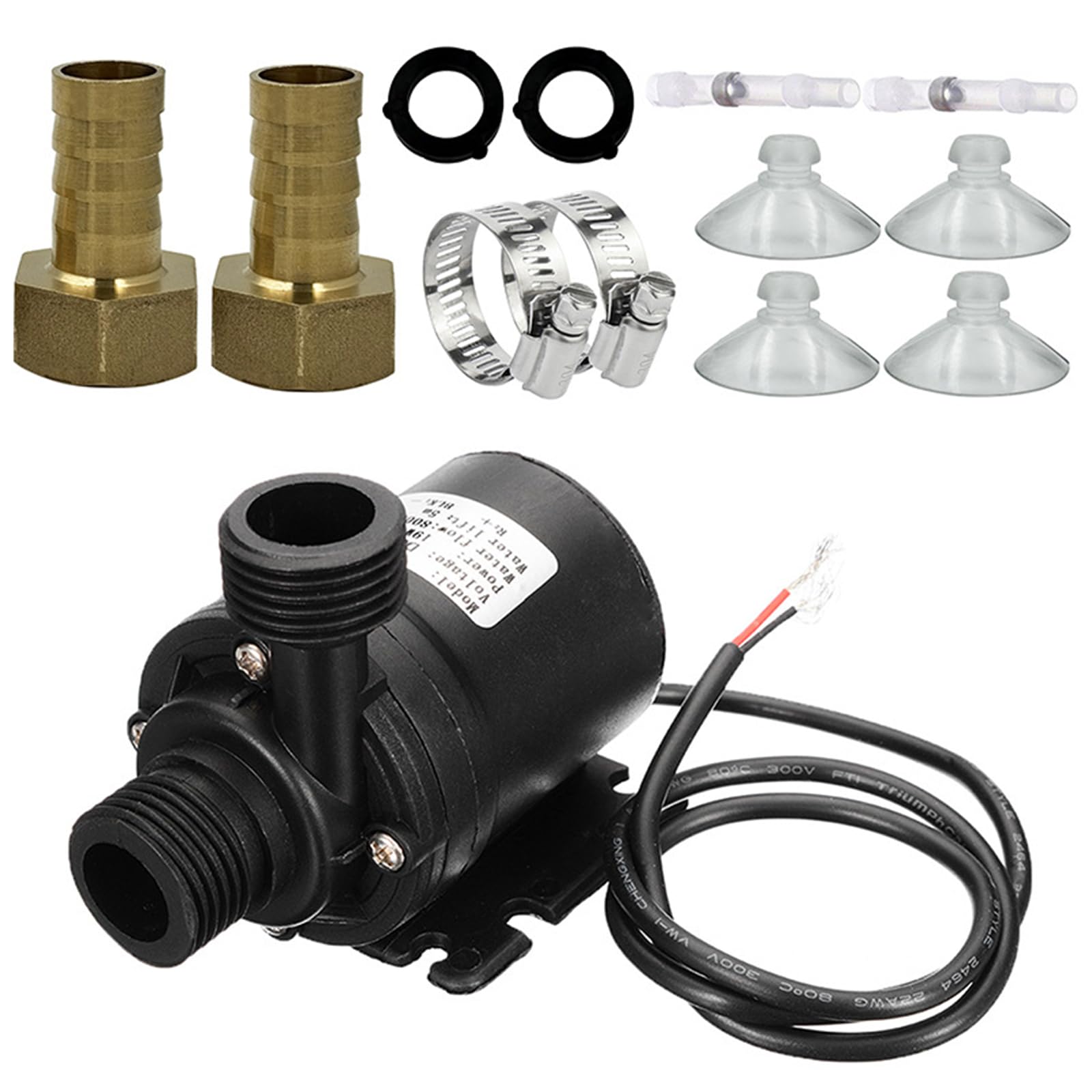 Energy Consumption Water Pumps 12V Portable Brushless Motor Submersibles Pumps for Cooling Systems Fountains Heater Portable Brushless Motor Submersibles