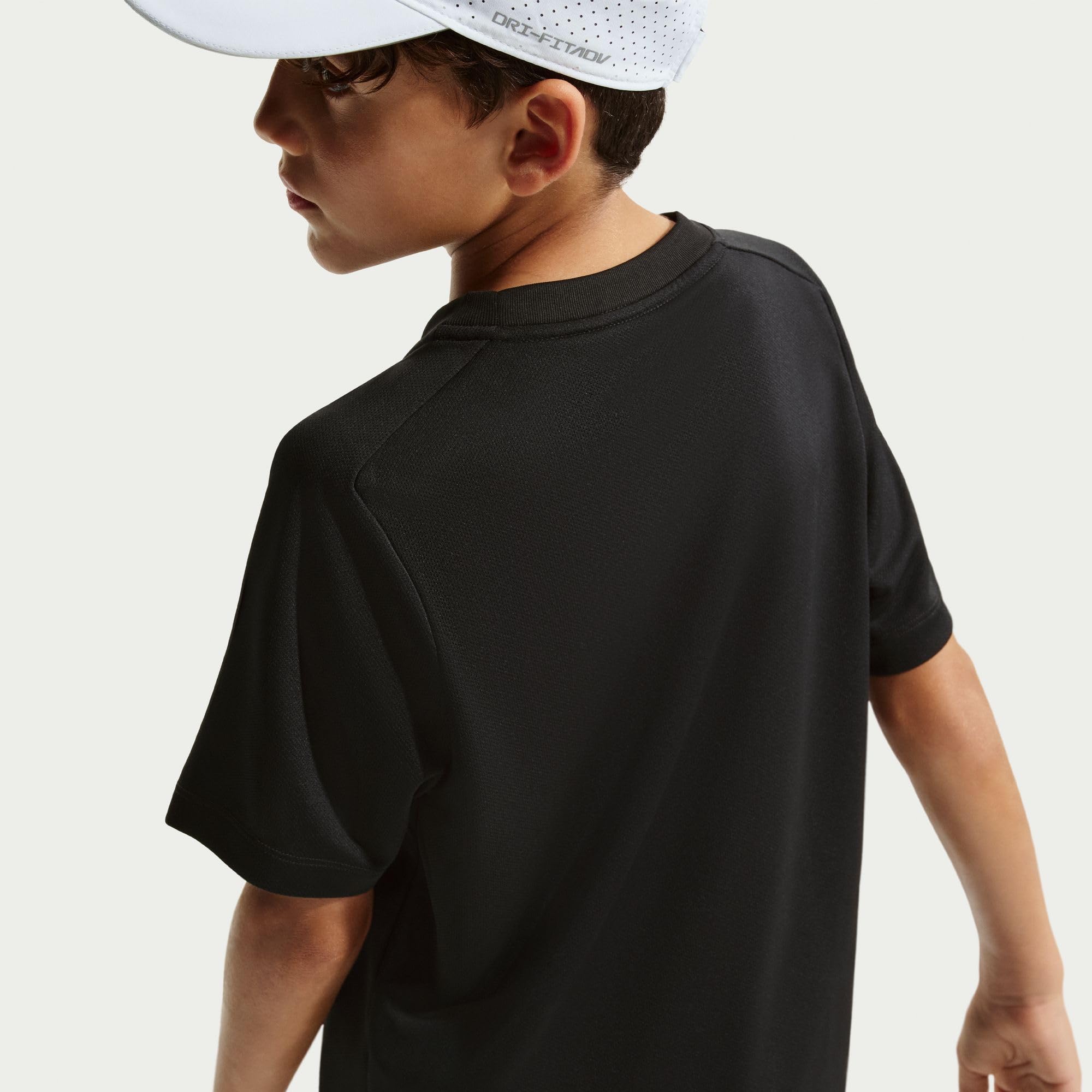 Nike Chłopięcy Df Multi SS Hbr T-Shirt Black/White 8/10 lat