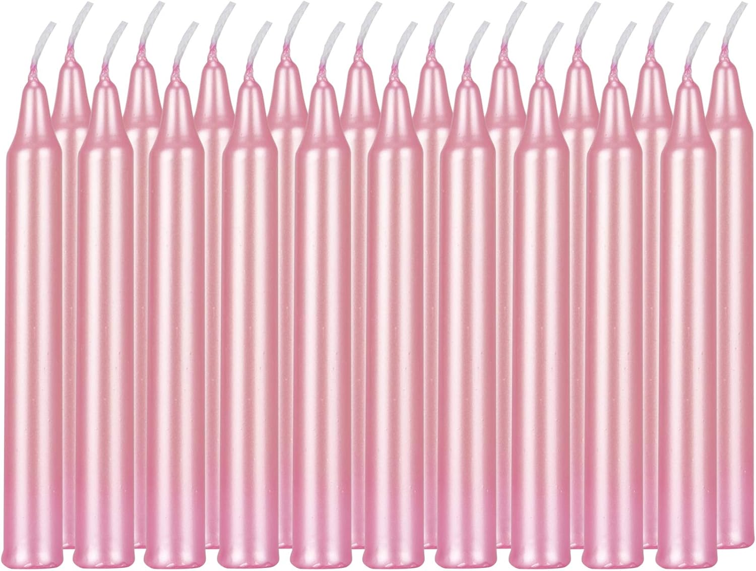 Mega Candles 個 無香 メタリック ピンク ミニ テーパー キャンドル 高さ4インチ ワックスプレイなどに 儀式 直径1 2インチ X キャスティングチャイム 魔術師 Vigil 呪文 人気急上昇 ウィッカン用品