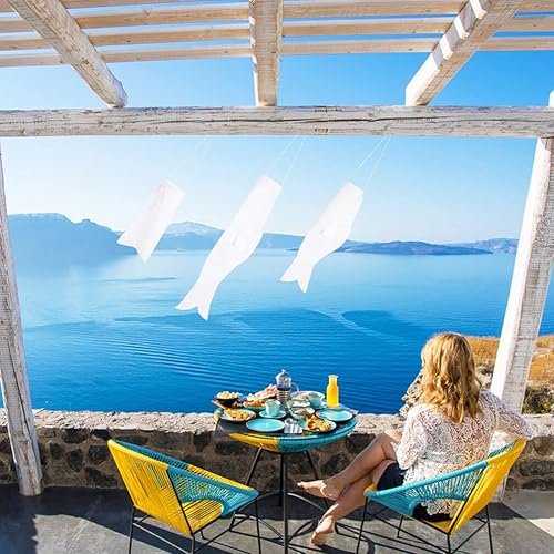 Miniatura 3 de Toddmomy Calcetín de viento de carpa japonesa, 2 unidades, estilo japonés, manga de viento de carpa, serpentina, decoración de calcetín de viento de