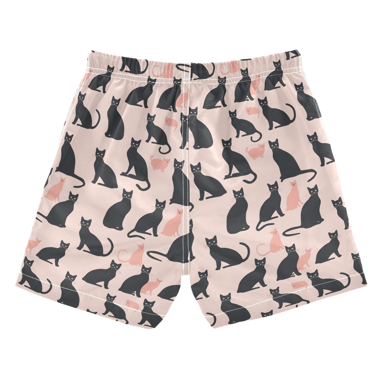 ALAZA Black Cat Animal Color Boys Quick Dry Beach Board Shorts Kids Swim Trunks Bathing Suit Swimsuit 2T