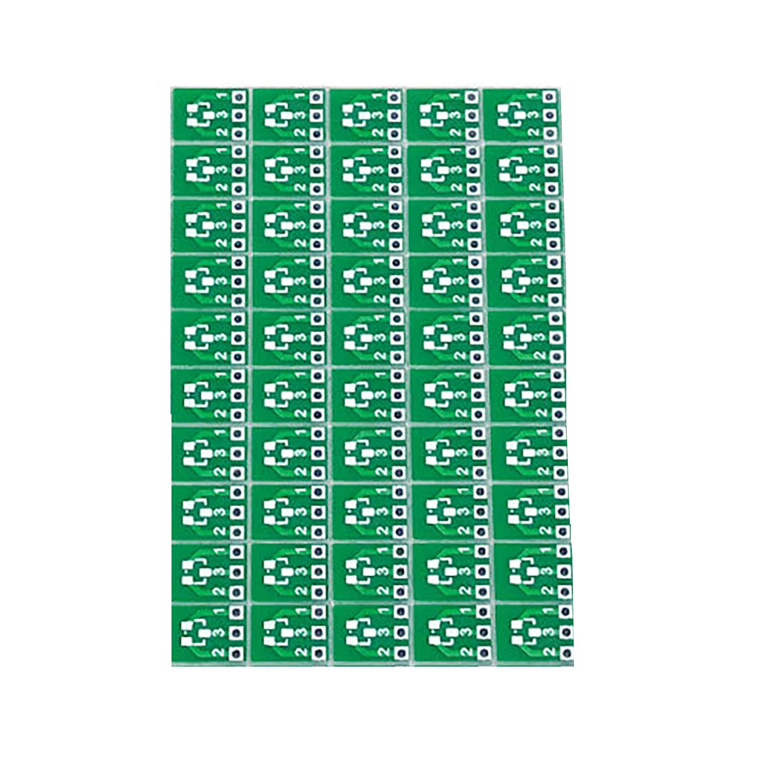 50pcs New Double Side SMD SOT23-3 to DIP SIP3 Adapter PCB Board DIY Converter (SOT23-3)