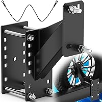 WELLUCK Trailer Spare Tire Carrier Mount - Fits 4/5/6 Lug Wheels on 4-5.5" Bolt Patterns, 150 lbs Capacity, Heavy-Duty Steel