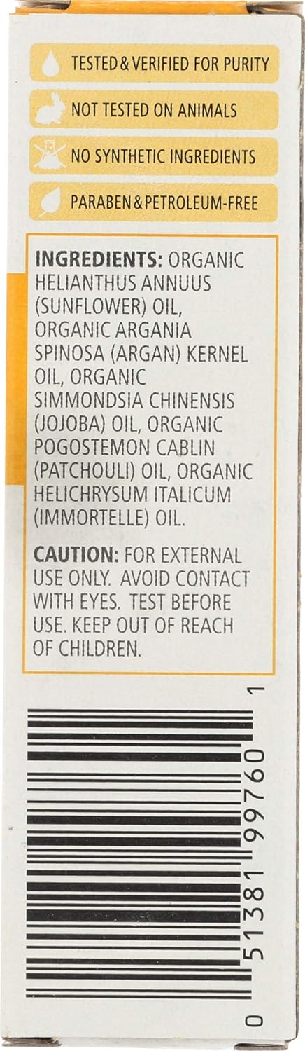 Aura Cacia Daytime Argan Facial Oil Serum, Organic Face Serum with Pure Essential Oils - Nourishing Blend of Argan, Jojoba, Helichrysum and Patchouli | 1 Fl Oz (Pack of 1) - Image 2