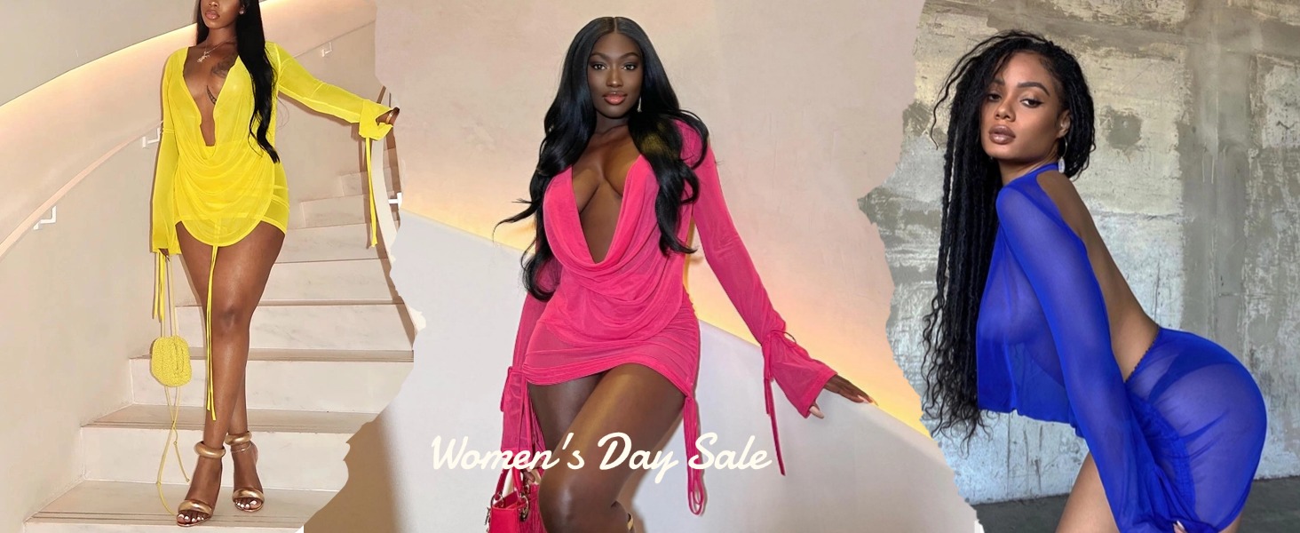 Amazon.com: Women's Summer Sexy Long Sleeve Two 2 Pieces Outfits