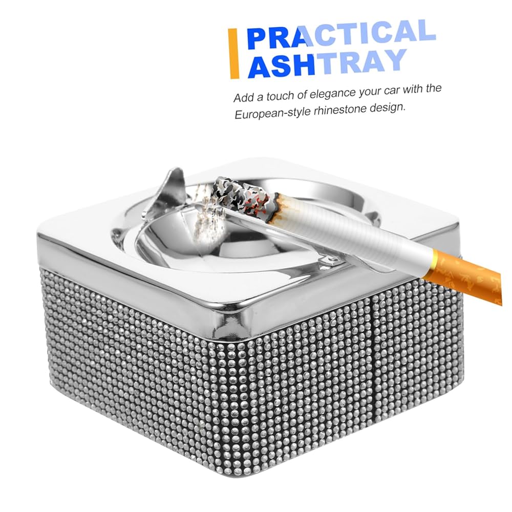 ヴィンテージ重厚な灰皿 楽天市場】灰皿 蓋つき 2カラー 2サイズ ステンレス ブラック