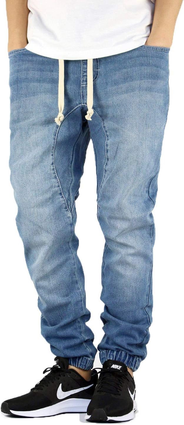 AIRNINE Men's Premium Twill Drop Crotch Jogger Pants S-5XL