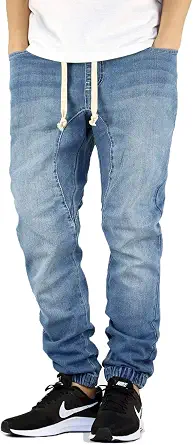 AIRNINE Men's Premium Twill Drop Crotch Jogger Pants S-5XL