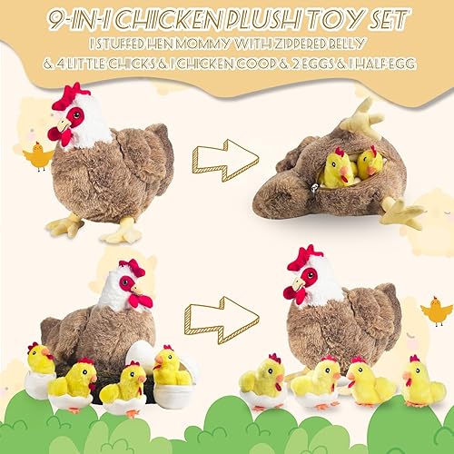 Miniatura 51 de Peluche Capybara 5 en 1, 14.2 pulgadas Capybara de peluche con bebés dentro de mamá almohada de felpa Capybara con 4 Capibaras Peluches juguetes