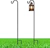 2 Pcs 24 Inch Shepherds Hook for Outdoor Adjustable Bird Feeder Pole Metal Steel Shepard Hooks for Hummingbird Stand Feeder Pole for Garden Plant, Lantern, Hanging Wedding Decor