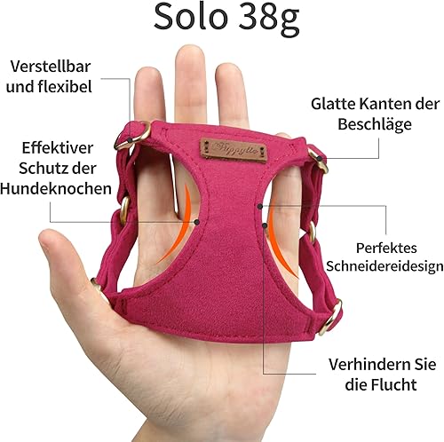 Miniatura 3 de Puppytie Arnés sin tirones para perro, con correa multifunción, pechera suave y ajustable para mascota, no ahorca, chaleco a prueba de escape para