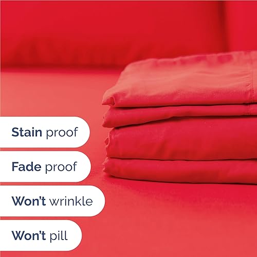 Vista 898 de Juego de sábanas Split King de 7 piezas, sábanas transpirables y refrescantes, sábanas de hotel, bolsillos profundos, ajuste fácil, suaves y sin