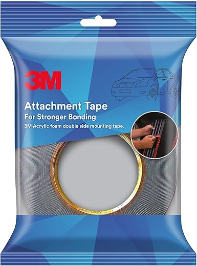 3M Attachment Tape for Stronger Bonding, Interior & Exterior Use in Automotive Areas with Double Side Acrylic Foam, Superior Adhesive, Easy to Use...