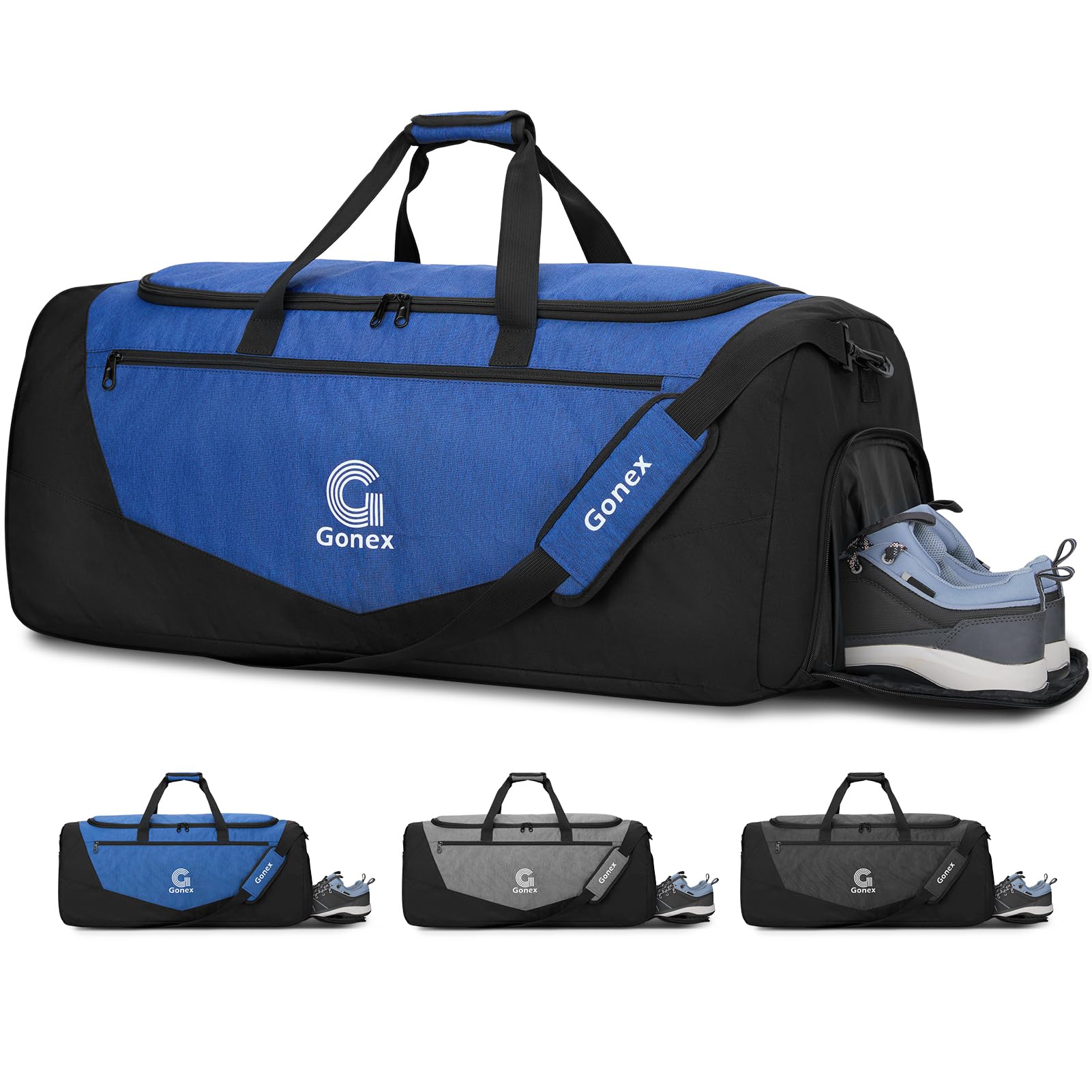 Gonex 100L Gym Duffel Bag with Shoe Compartment, Large Capacity