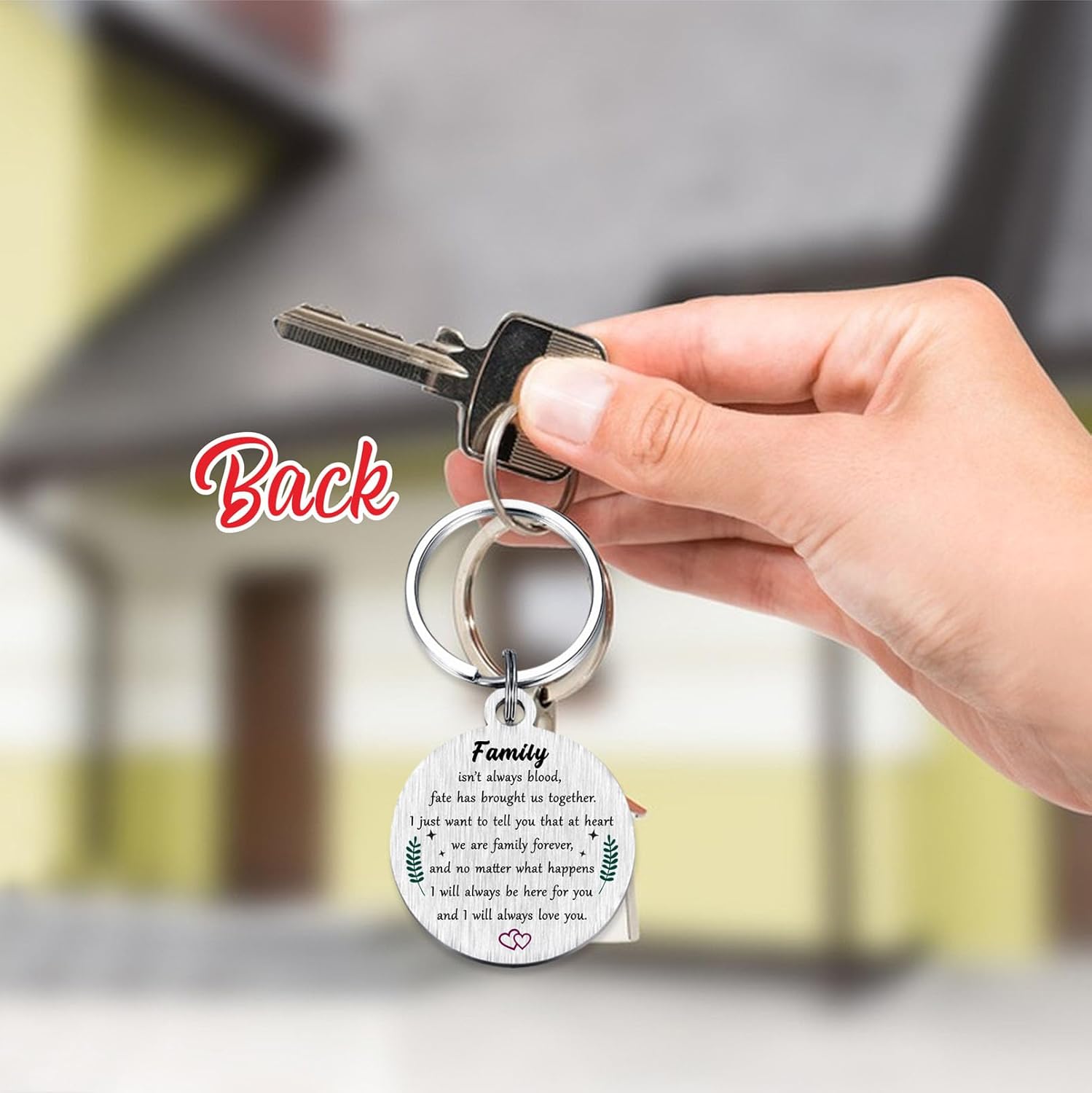 Viayen Valentine's Day Gifts for Bonus Daughter, Stepdaughter Unbiological Adopted Step Daughter Stepdaughter Birthday Keychain - Image 5