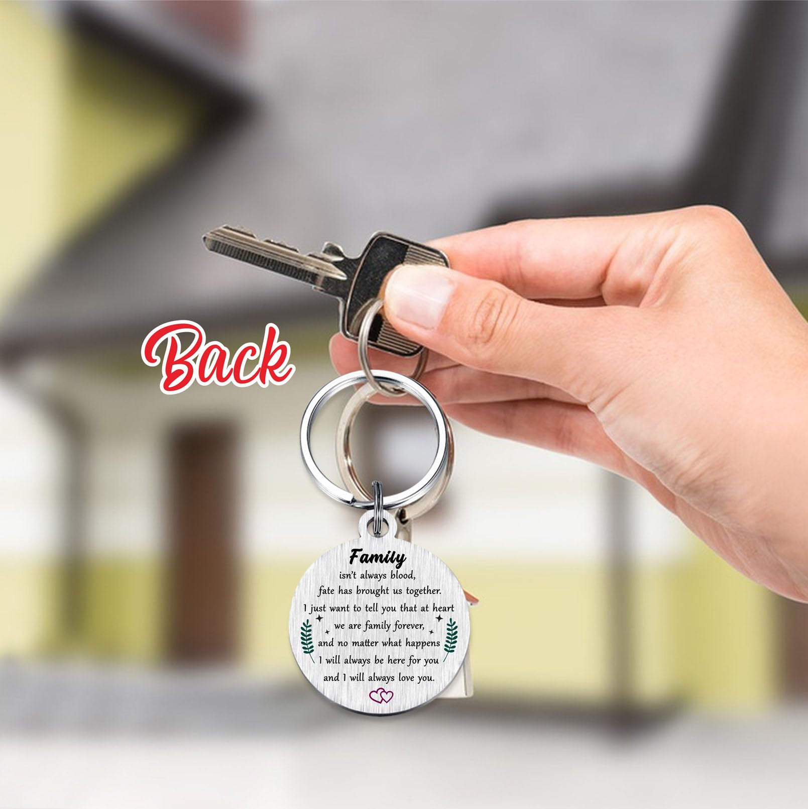Viayen Gifts for Bonus Daughter, Stepdaughter Unbiological Adopted Step Daughter Stepdaughter Birthday Keychain from Stepmom