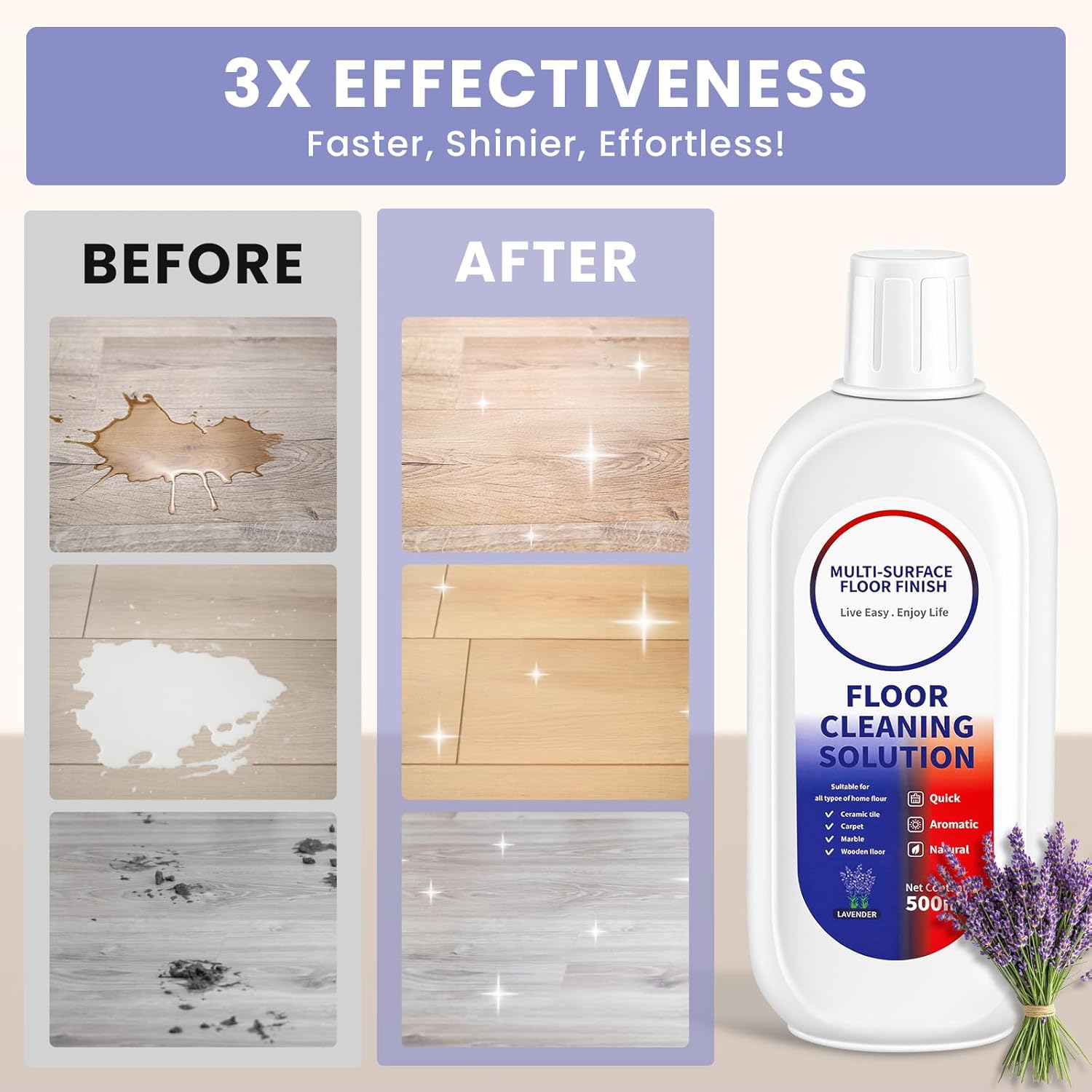 Tineco/Roborock対応のフロアクリーニング液。複数のハードフロアをディープクリーニング。すべてのモップロボット掃除機、コ