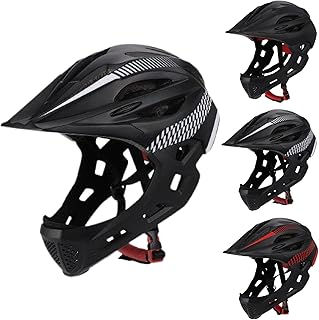 Cecailin® Full Face Helmet. Bike Helmet. Bike Helmet Men Removable. Bike Helmet Light Weight. Mountain Bike Helmet. for Bicycle Scooter Mountain Skateboard Helmet 46-53CM