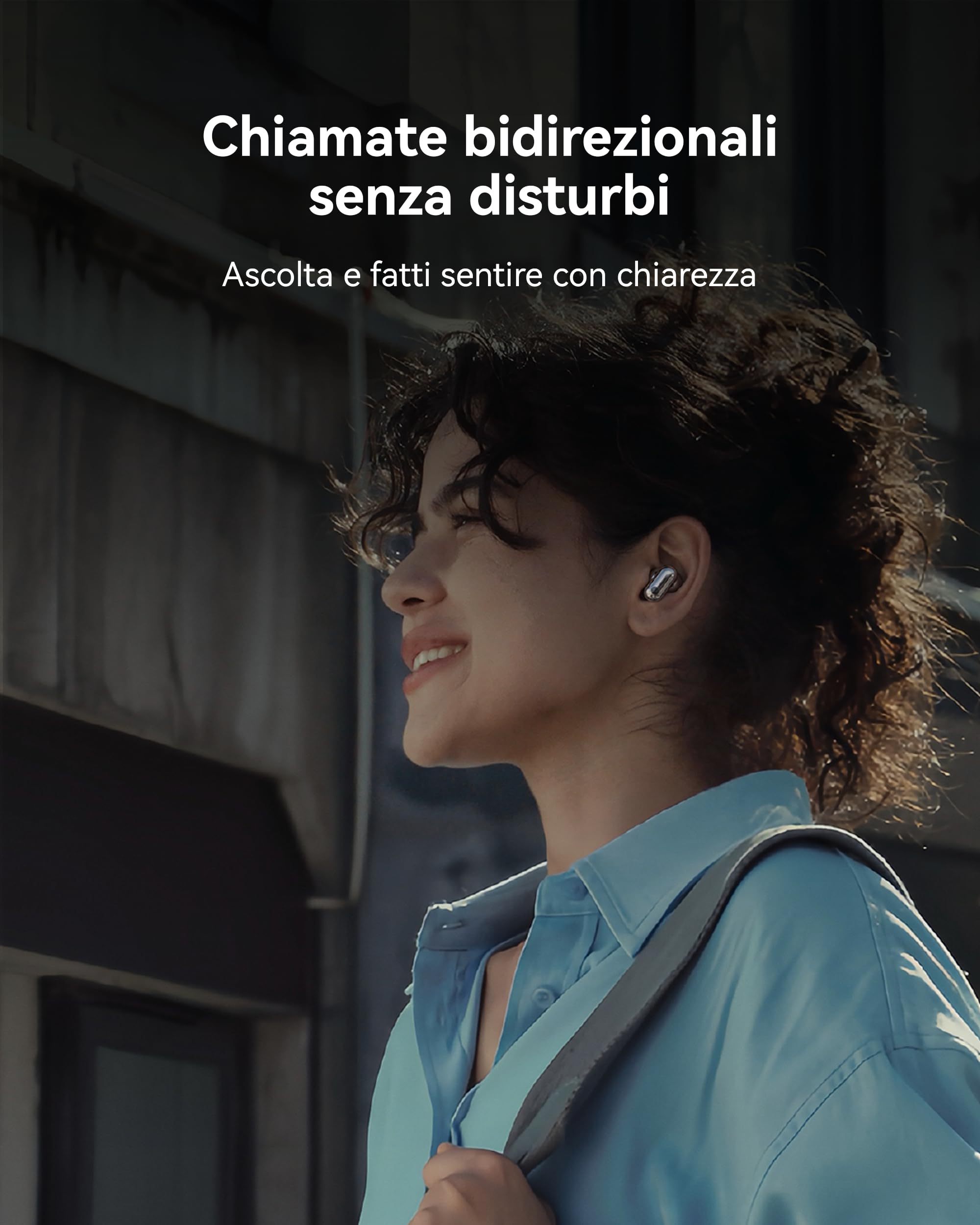 HUAWEI FreeBuds Neo, Auricolari wireless, Cuffie ANC, iOS&Android, Argento