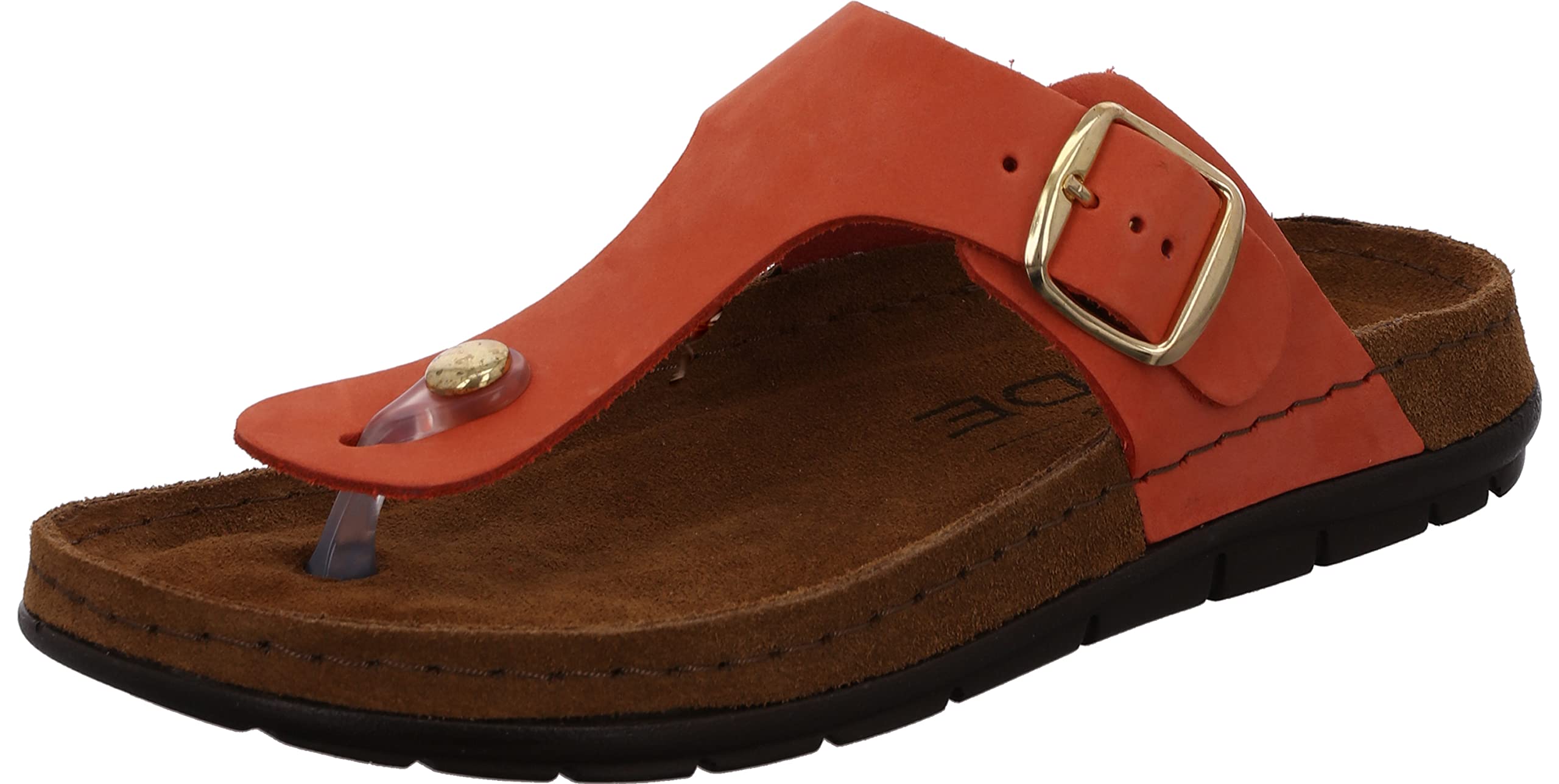 Rohde Rodigo-D 5860 Women's Leather Flip Flops, red, 8.5 UK