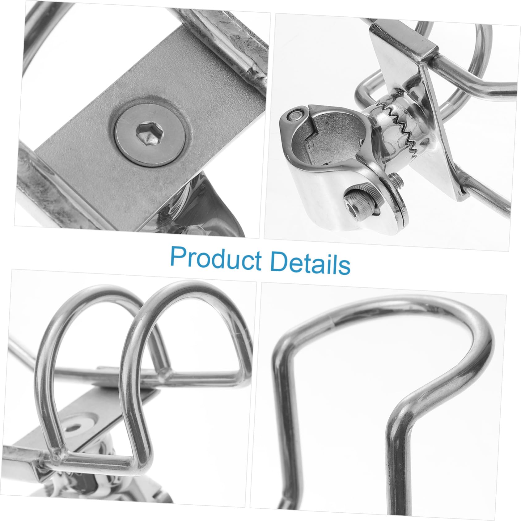 YARNOW Support de Canne à pêche en Acier Inoxydable pêcher sur des Porte-Cannes Porte-Canne à pêche Porte-Cannes à pêche treteaux reglables Porte-Cannes pour Bateau de pêche