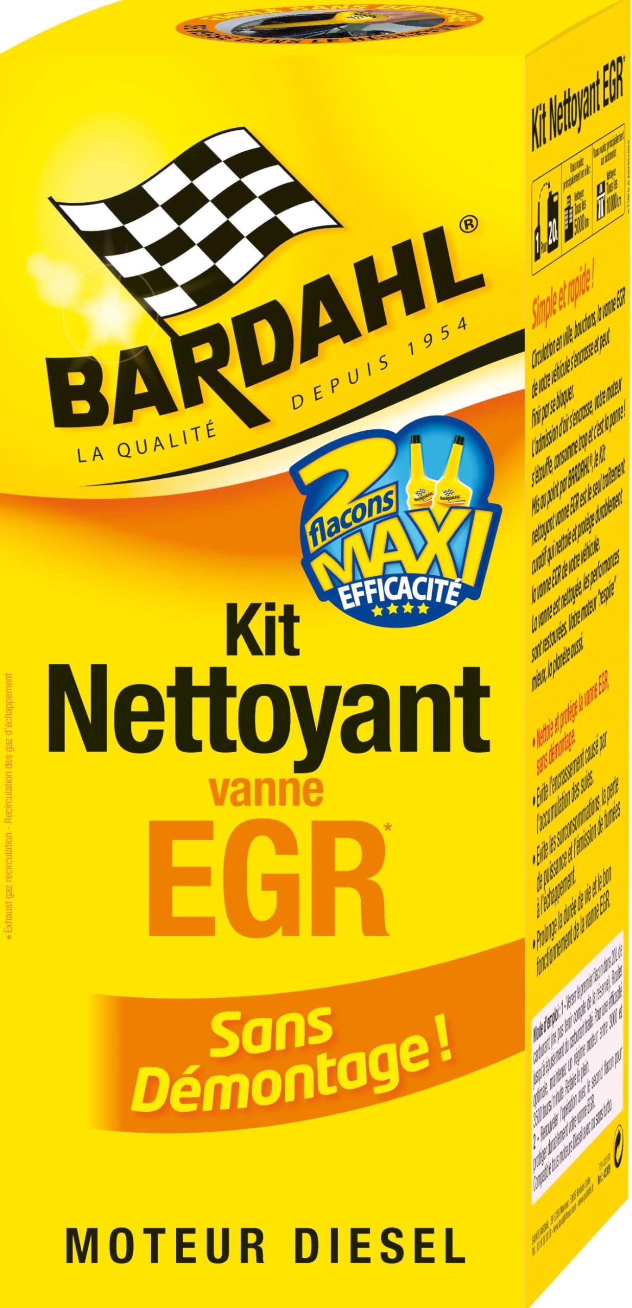 Kit nettoyant vanne EGR 2x350ml BARDAHL