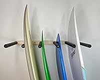 Vista 3 de Estante de almacenamiento vertical para tablas de surf - Capacidad para 5 tablas