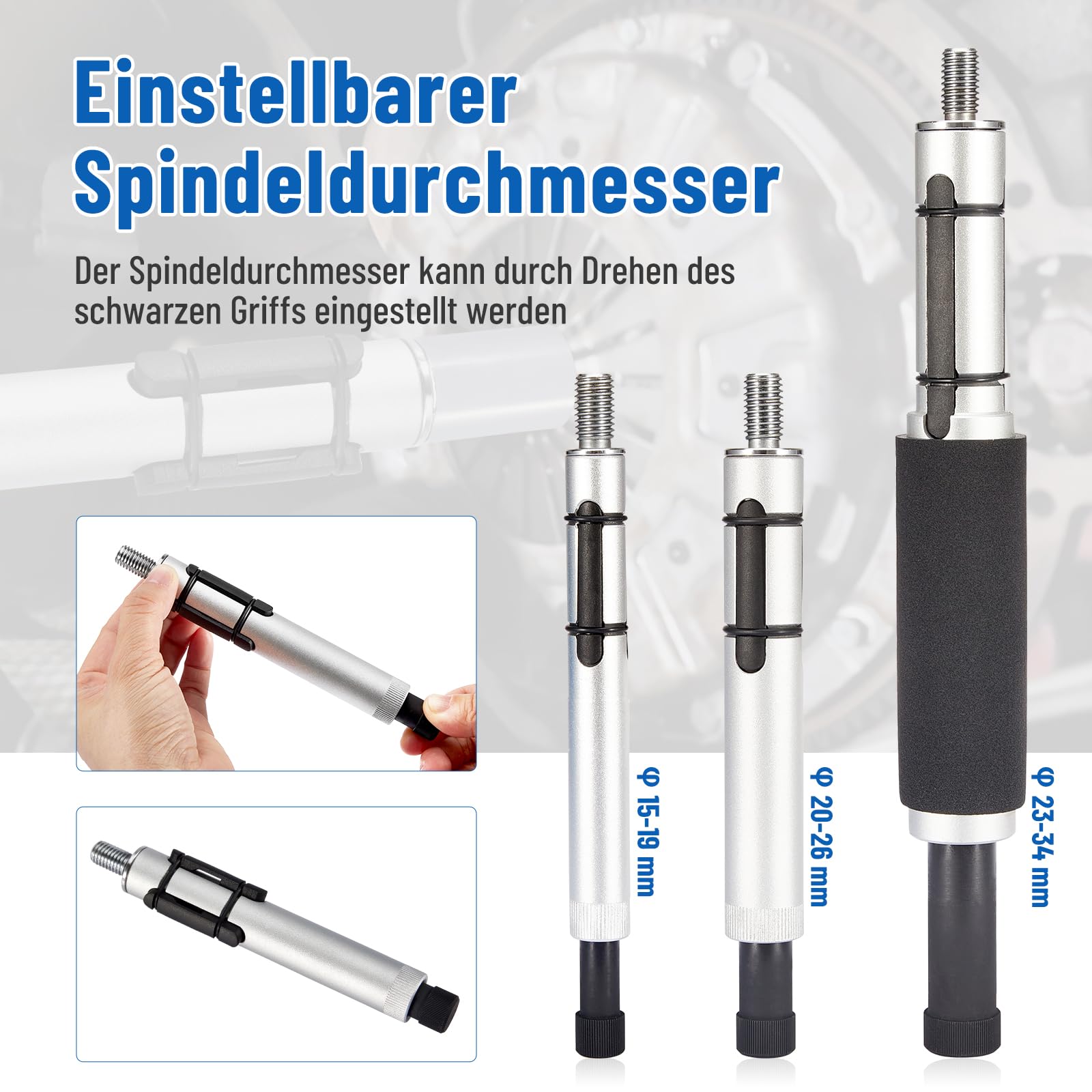 11-teiliges Kupplungszentrierwerkzeug, 12-20mm Kupplung Zentrierwerkzeug Universal, Tragbarer Zentrierwerkzeugsatz Kupplung für die Meisten Autos und Leichte Nutzfahrzeuge