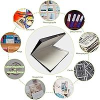 Vista 54 de Lineco Folio Storage Box, Clamshell Design with Metal Edge. 18.5x24.5x1.75 Inches, Archival Boxboard, Preserve Photos, Cards, Magazines, Documents